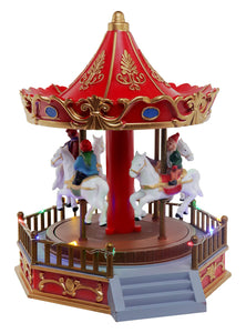 Animated Merry-Go-Round for Christmas Display