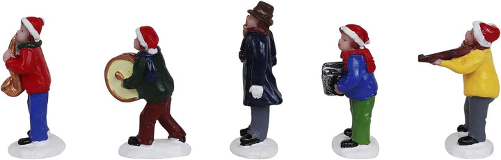 Set of 5 Music Band Christmas Village Figurines - Christmas Village Company