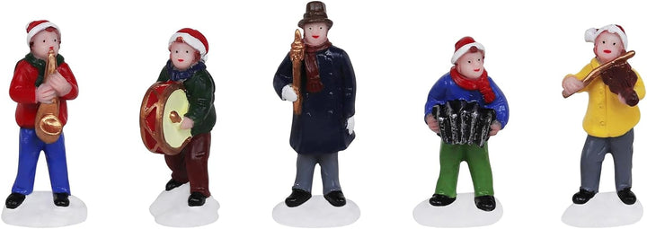 Set of 5 Music Band Christmas Village Figurines - Christmas Village Company