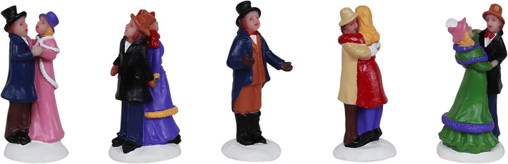 Set of 5 Dancers Christmas Village Figurines - Christmas Village Company