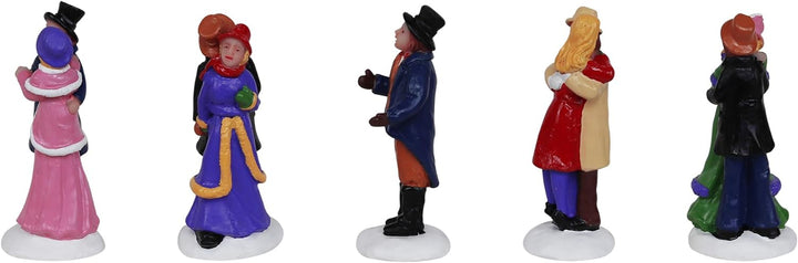 Set of 5 Dancers Christmas Village Figurines - Christmas Village Company