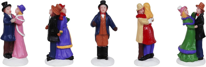 Set of 5 Dancers Christmas Village Figurines - Christmas Village Company