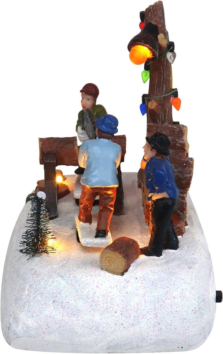 Wood Sawing - Christmas Village Company