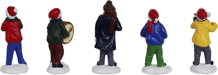 Set of 5 Music Band Christmas Village Figurines - Christmas Village Company