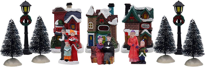 12 Piece Snow Village Set - Christmas Village Company