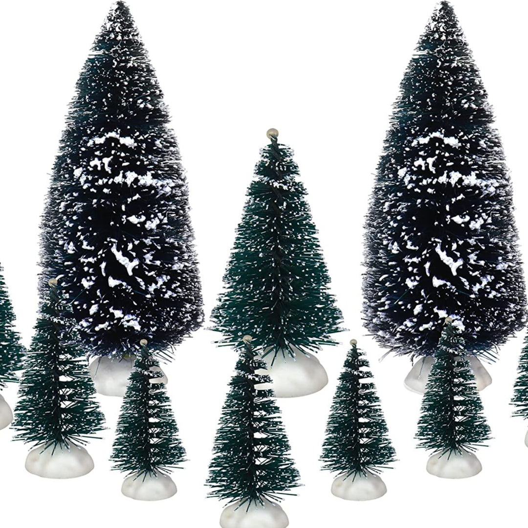 Set of 10 Christmas Trees Accessories - Christmas Village Company