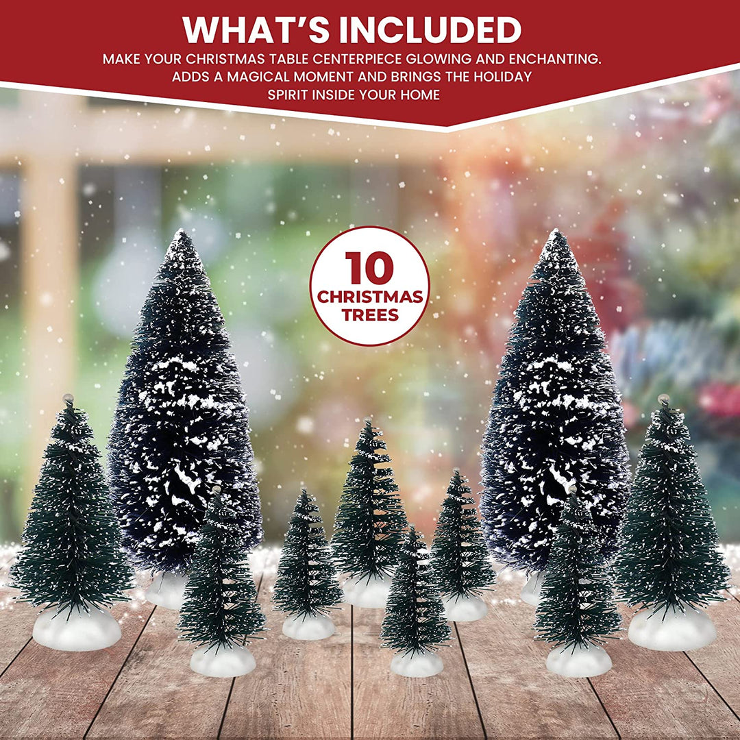 Set of 10 Christmas Trees Accessories - Christmas Village Company