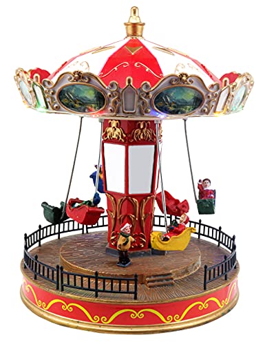 Musical Carousel Animated Christmas Village - Christmas Village Company