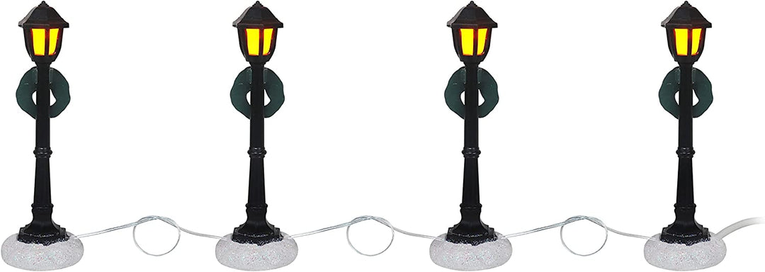 Set of 4 Lamp Post Accessories - Christmas Village Company