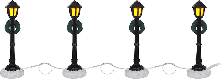 Set of 4 Lamp Post Accessories - Christmas Village Company