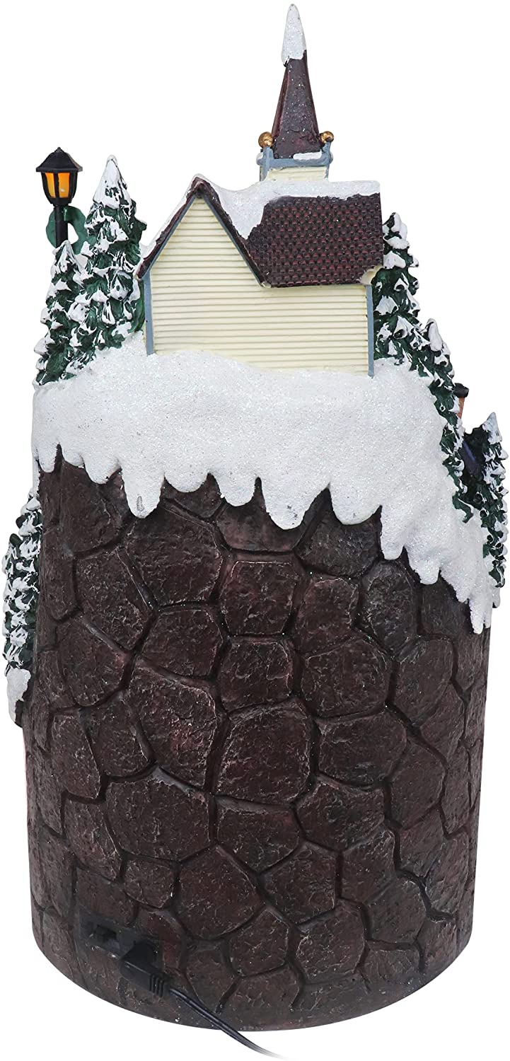 Mountain Houses with Moving Train - Christmas Village Company