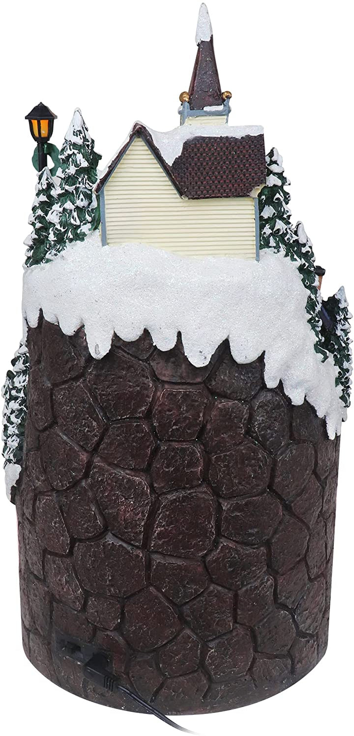 Mountain Houses with Moving Train - Christmas Village Company