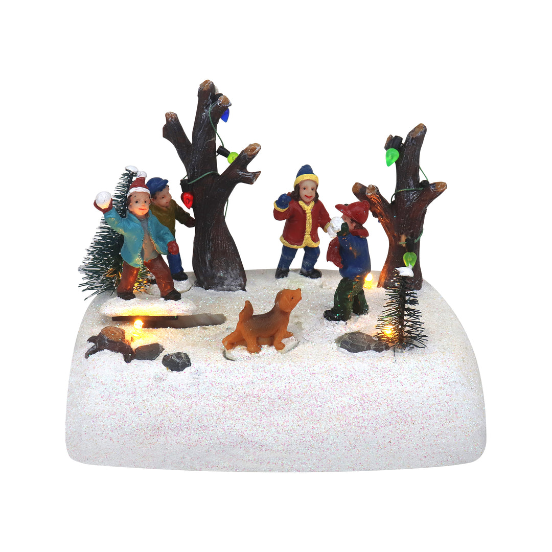 Christmas Snowball Fight - Christmas Village Company