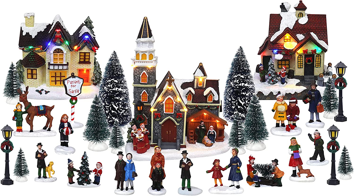 Set of 30 Christmas Village – Top Treasures
