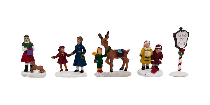 5 Piece Village Figurines Set - Christmas Village Company