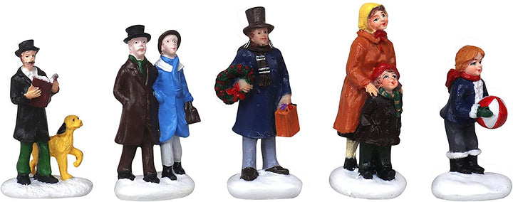 5 Piece Figurine Decoration Set - Christmas Village Company