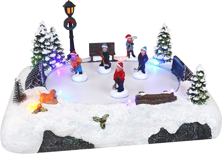 Hockey Skating Rink - Christmas Village Company