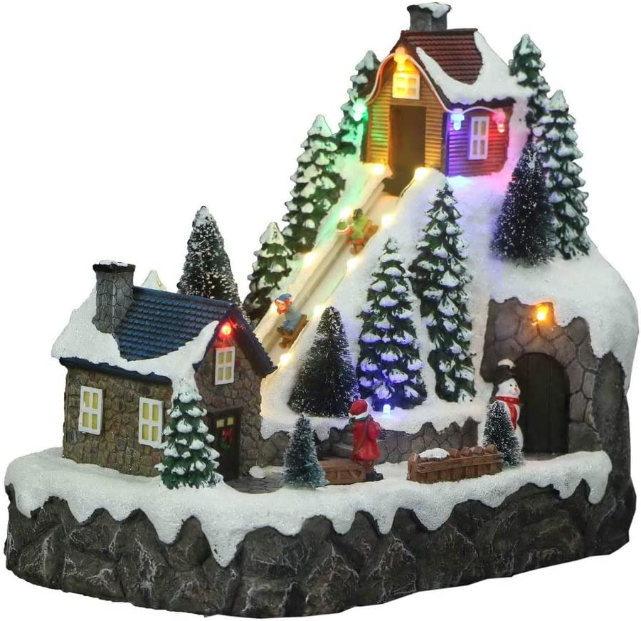 Sledding Down Hill - Christmas Village Company