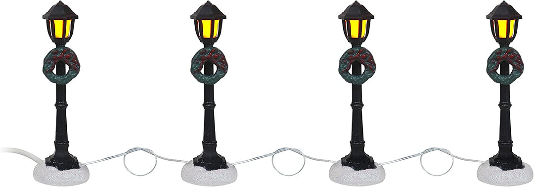 Set of 4 Lamp Post Accessories - Christmas Village Company