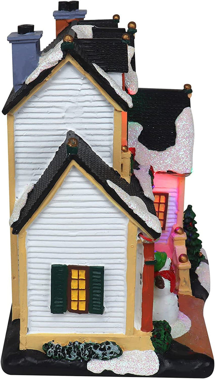 House with Snowman - Christmas Village Company