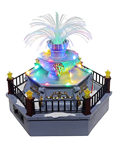 Lighted Christmas Village Fountain - Christmas Village Company