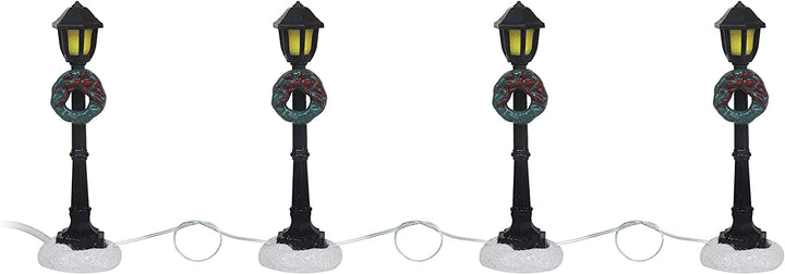 Set of 4 Lamp Post Accessories - Christmas Village Company