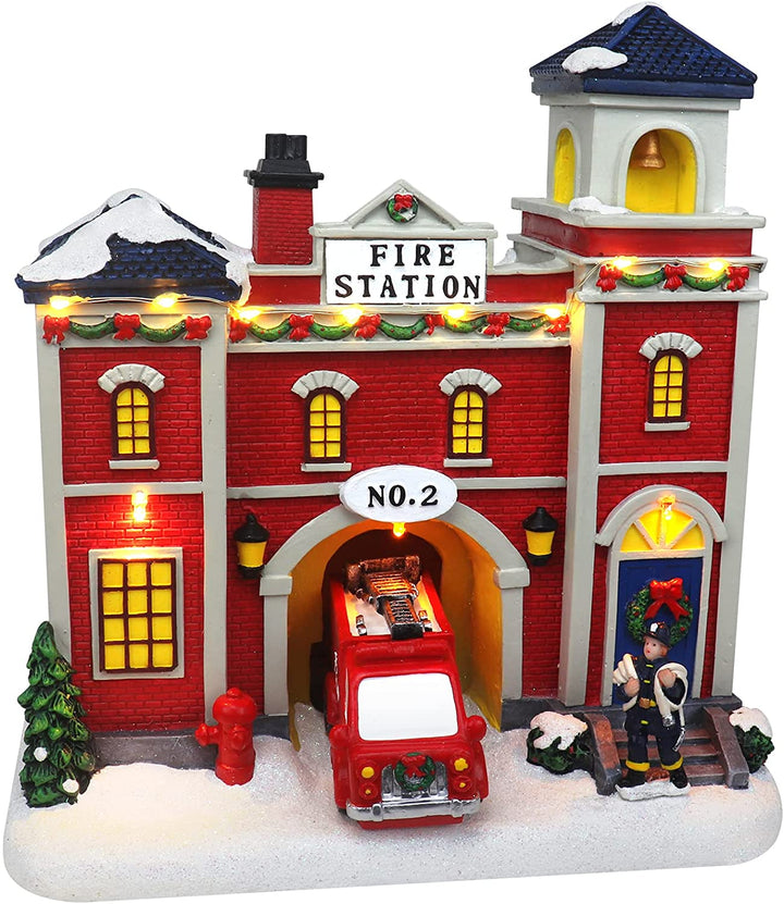 Fire Station - Christmas Village Company