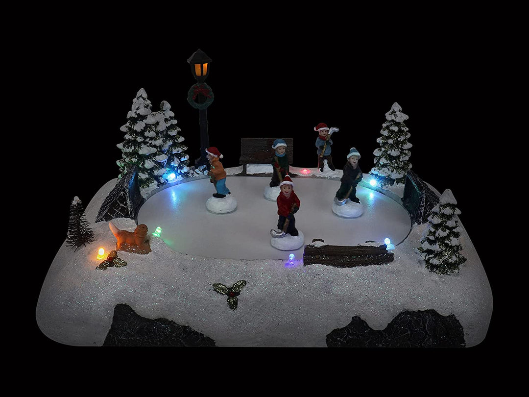 Hockey Skating Rink - Christmas Village Company