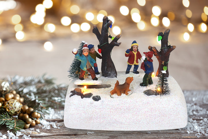 Christmas Snowball Fight - Christmas Village Company