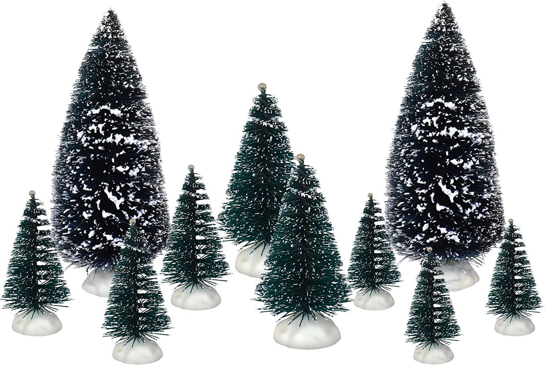 Set of 10 Christmas Trees Accessories - Christmas Village Company