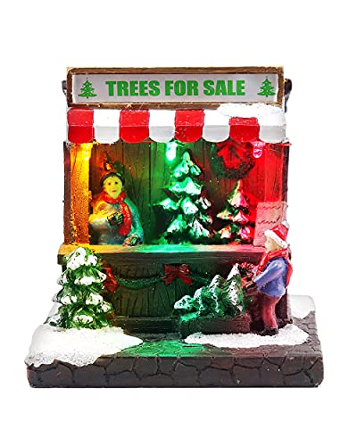 Lighted Christmas Village Shops Set of 3 - Christmas Village Company