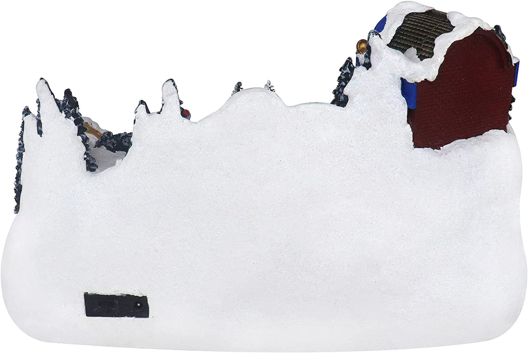 Ski Resort with Moving Skiers - Christmas Village Company