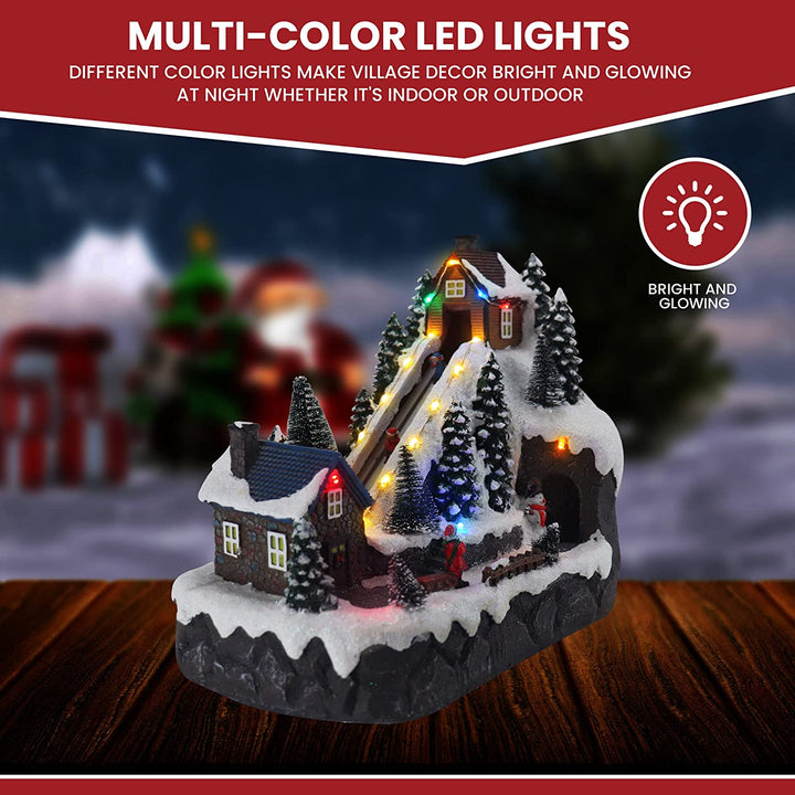 Sledding Down Hill - Christmas Village Company