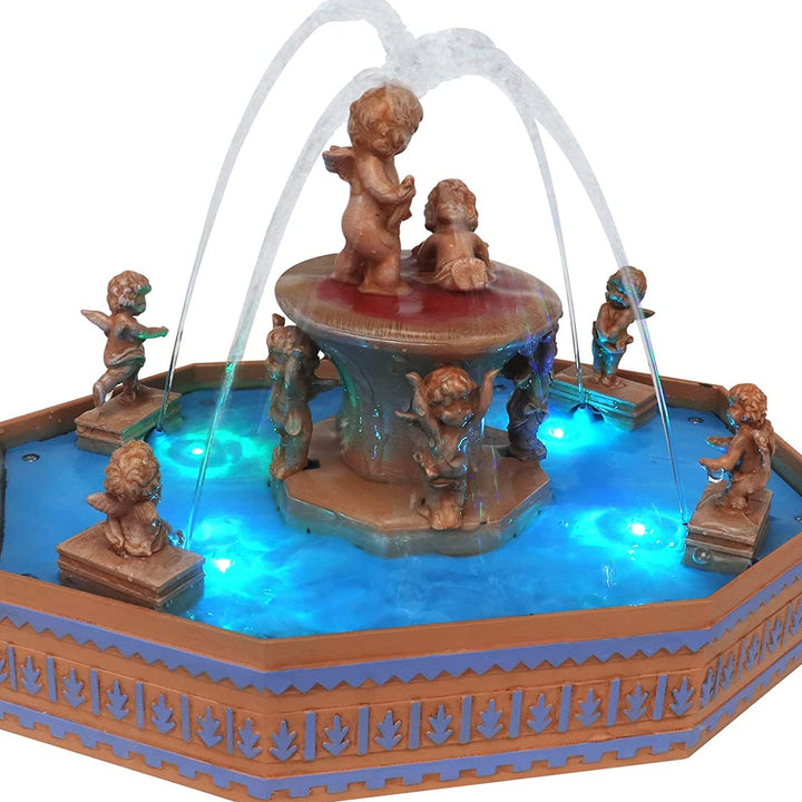 Animated Fountain Scene - Christmas Village Company