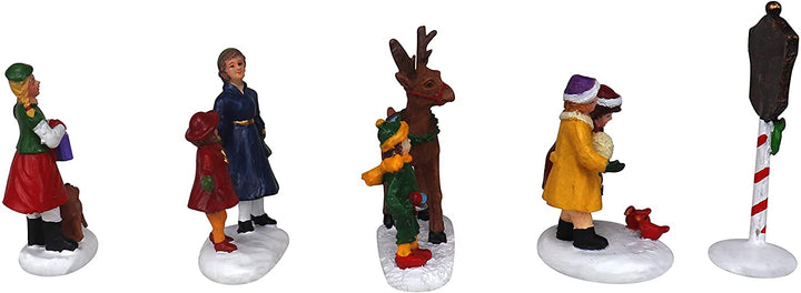 5 Piece Village Figurines Set - Christmas Village Company