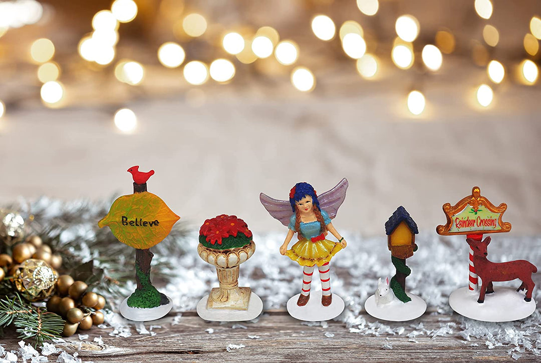 Set of 5 Fairytale Figurines - Christmas Village Company