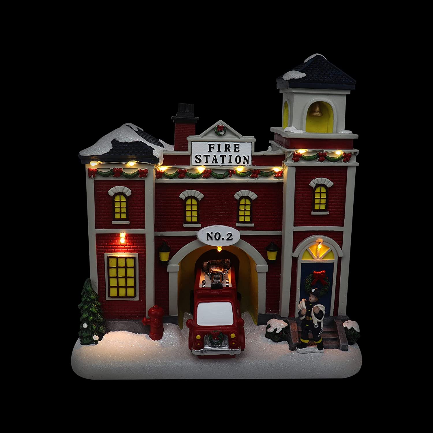 MOMENTS IN TIME 20-Piece Lighted Christmas Village Set with LED Lights Battery Operated Miniature Holiday Town Display Hand-Painted Christmas Houses, Figurines & Trees Gift-Ready Packaging MOMENTS IN TIME 20-Piece Lighted Christmas Village Set with LED Lights Battery Operated Miniature Holiday Town Display Hand-Painted Christmas Houses, Figurines & Trees Gift-Ready Packaging
