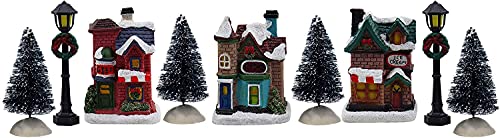 12 Piece Snow Village Set - Christmas Village Company